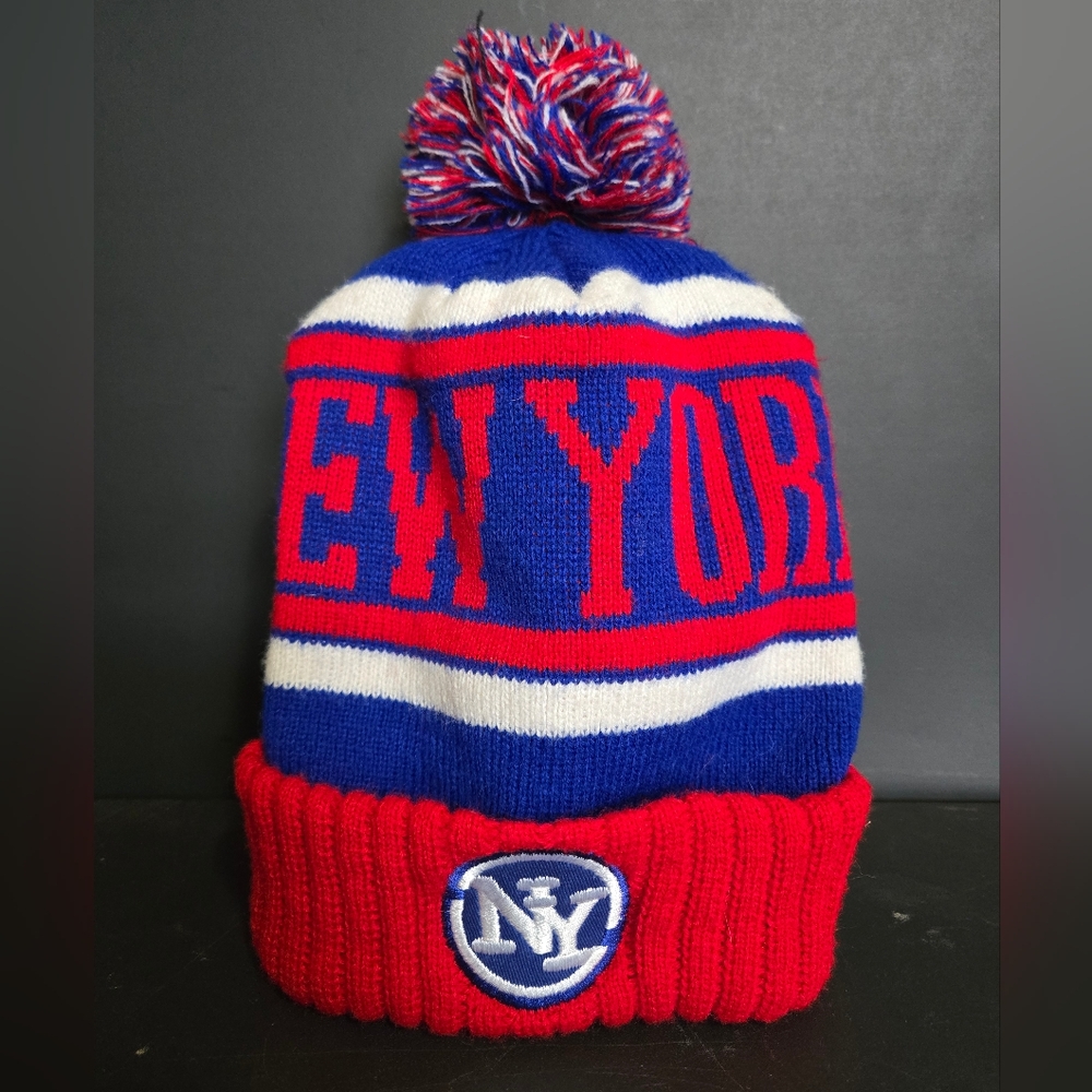 NHL NY Rangers Knit Pom Hat
